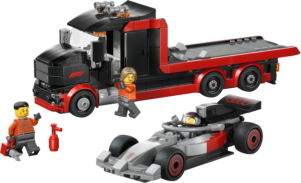 LEGo City 60493 F1 Display Truck with Audi F1 Race Car