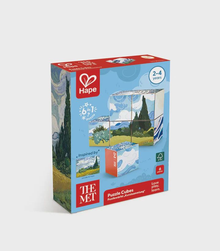 Puzzle Cubes - Hape x The Met