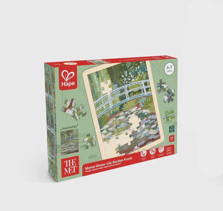 Monet Waterlily Garden Puzzle - Hape x The Met