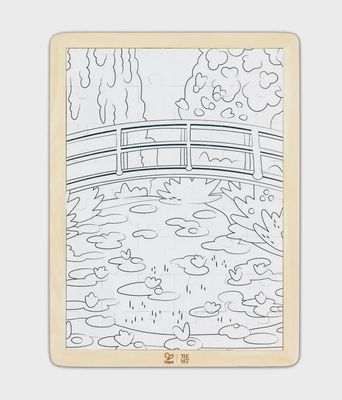 Monet Waterlily Garden Puzzle - Hape x The Met