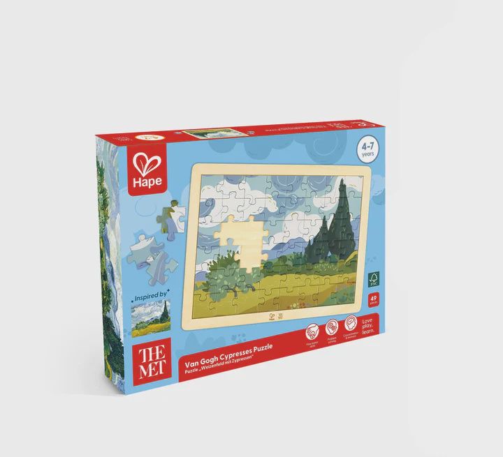 Van Gogh Cypresses Puzzle - Hape x The Met