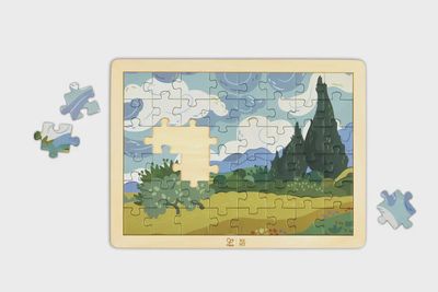 Van Gogh Cypresses Puzzle - Hape x The Met