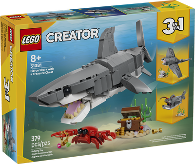 LEGO Creator 31381 Fierce Shark with a Treasure Chest
