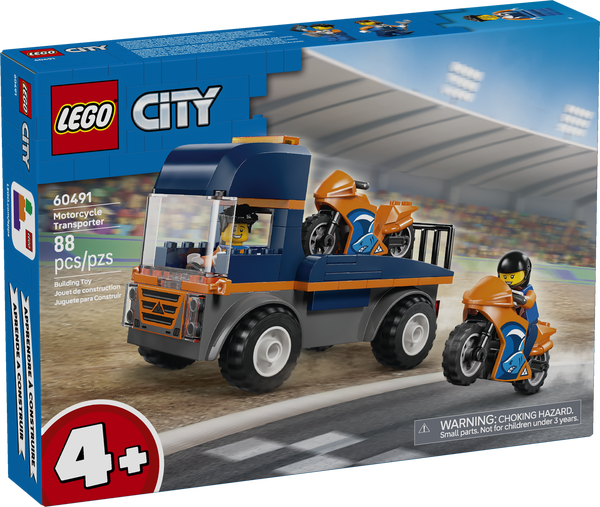 LEGO City 60491 Motorcycle Transporter