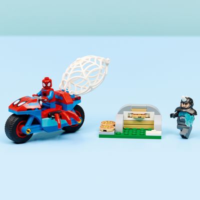 LEGO Marvel 11206 Spider-Man sur sa moto contre Rhino