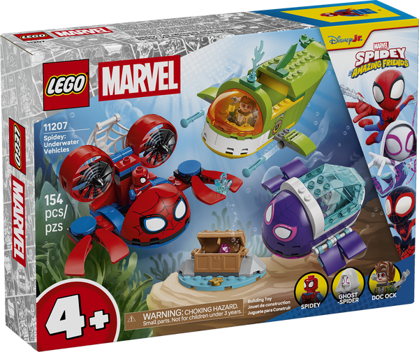 LEGO Marvel 11207 Spidey : Les véhicules sous-marins