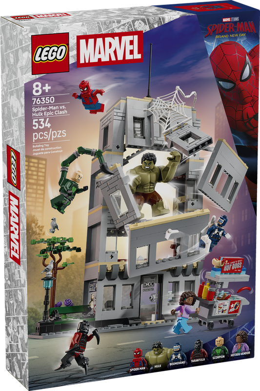 LEGO Marvel 76350 L'affrontement épique : Spider-Man contre Hulk