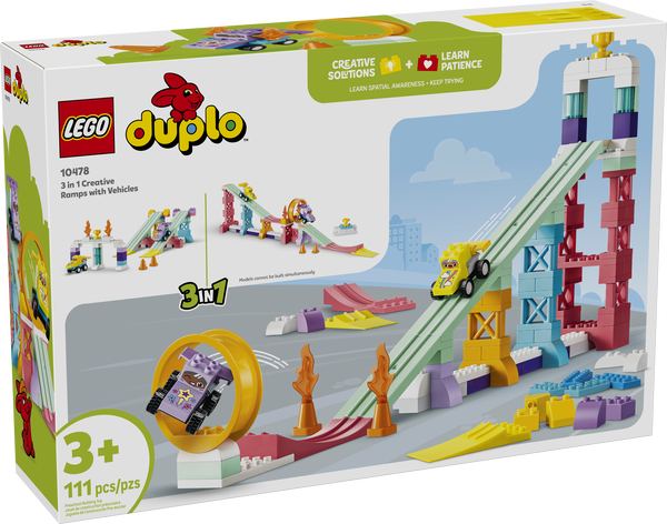 LEGO Duplo 10478 3 in 1 Creative Ramps with Vehicles
