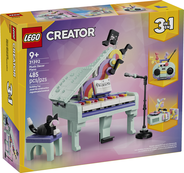 LEGO Creator 31392 Music Decor Piano with Cat