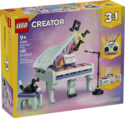 LEGO Creator 31392 Music Decor Piano with Cat