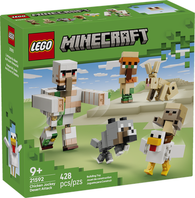 LEGO Minecraft 21592 Chicken Jockey Desert Attack