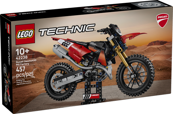 LEGO Technic 42238 La moto Ducati Desmo450 MX Factory