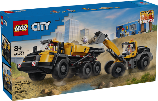 LEGO City 60494 Dump Truck &amp; Front End Loader