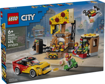 LEGO City 60496 Pizza Delivery Experience with Vehicles