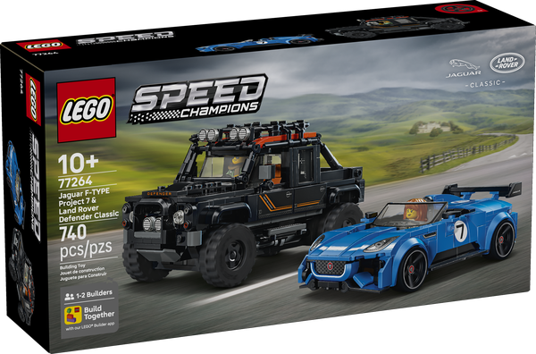LEGO Speed Champions 77264 Jaguar Project 7 &amp; Land Rover Defender