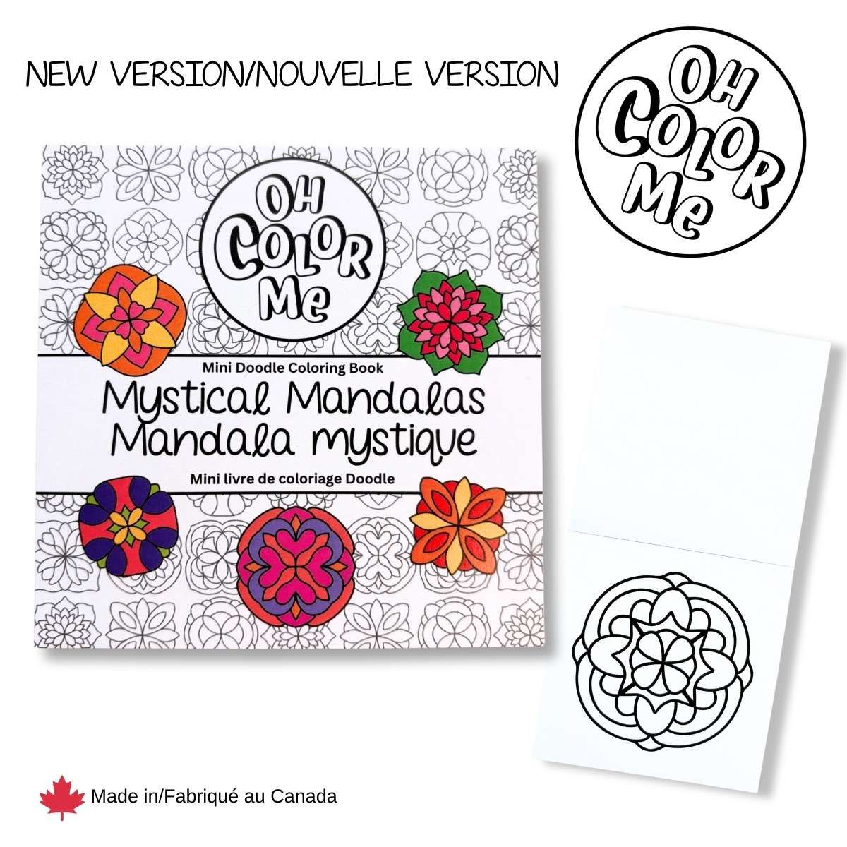 Mini livre de coloriage - Mandalas mystiques, 4x4"