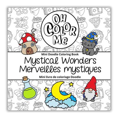 Mini livre de coloriage - Merveilles mystiques, 4" x 4"
