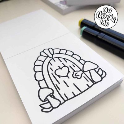 Mini livre de coloriage - Merveilles mystiques, 4" x 4"