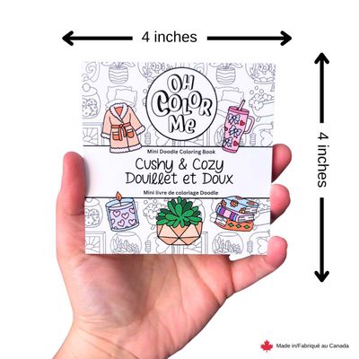 Mini livre de coloriage - Douillet et Doux, 4"x4"