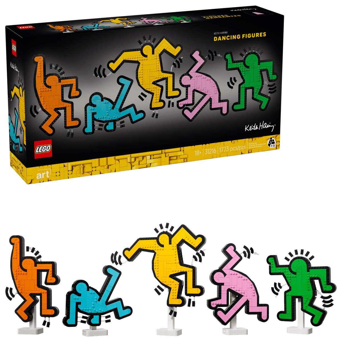 LEGO Art 31216 - Keith Haring – Dancing Figures