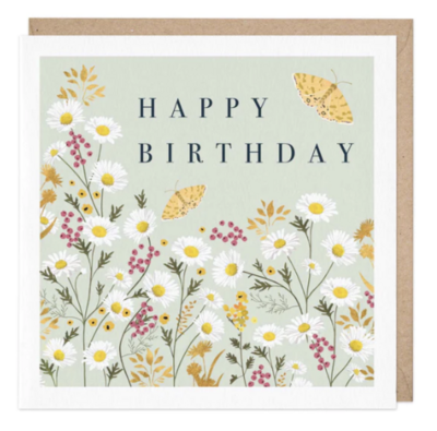 Card - Butterfly Daisy Birthday