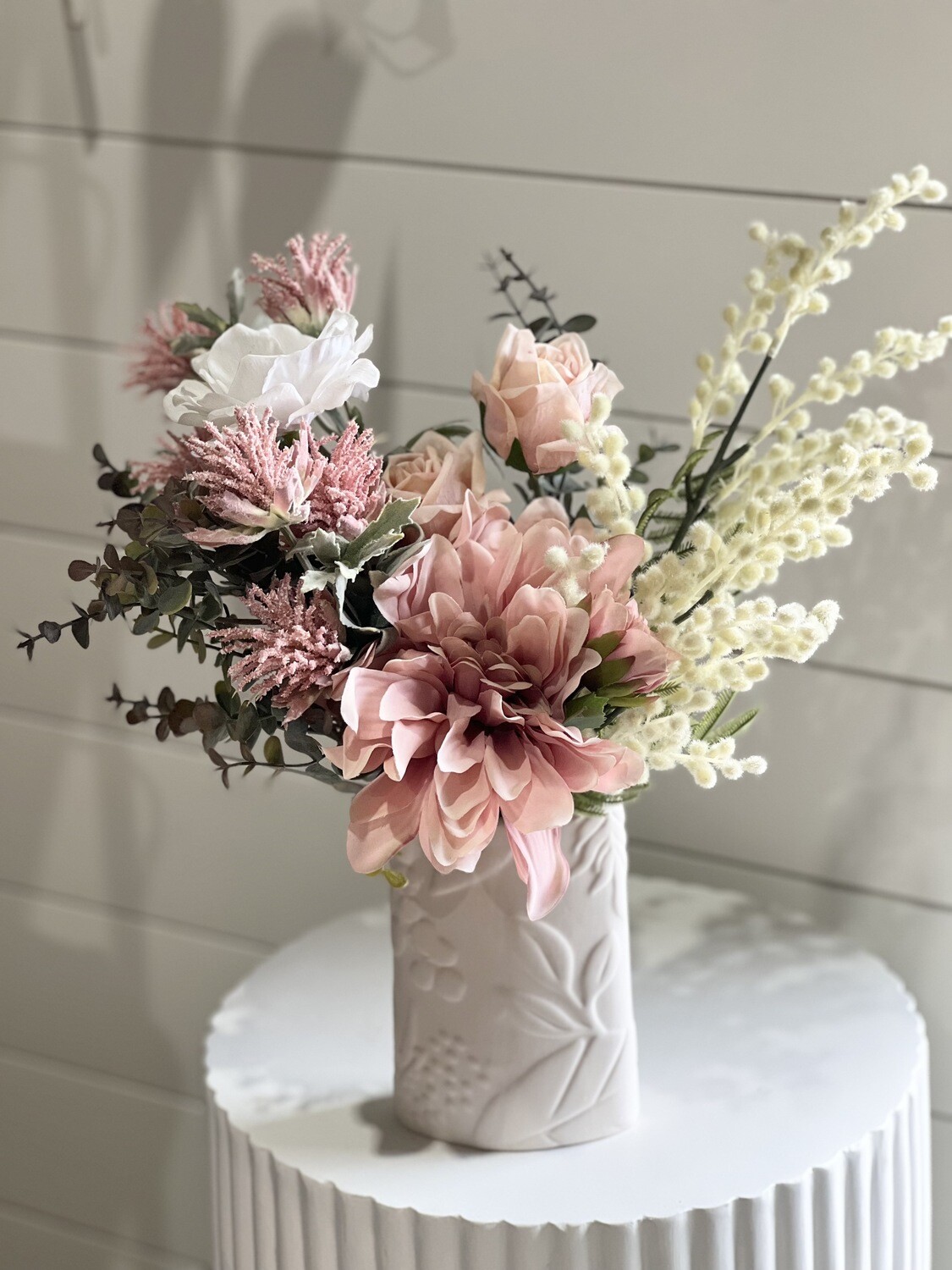 Artificial Flower Arrangement - Soft Pinks