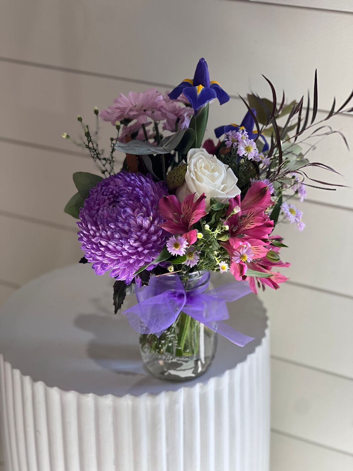 Posy Jar - Florist Choice Purples