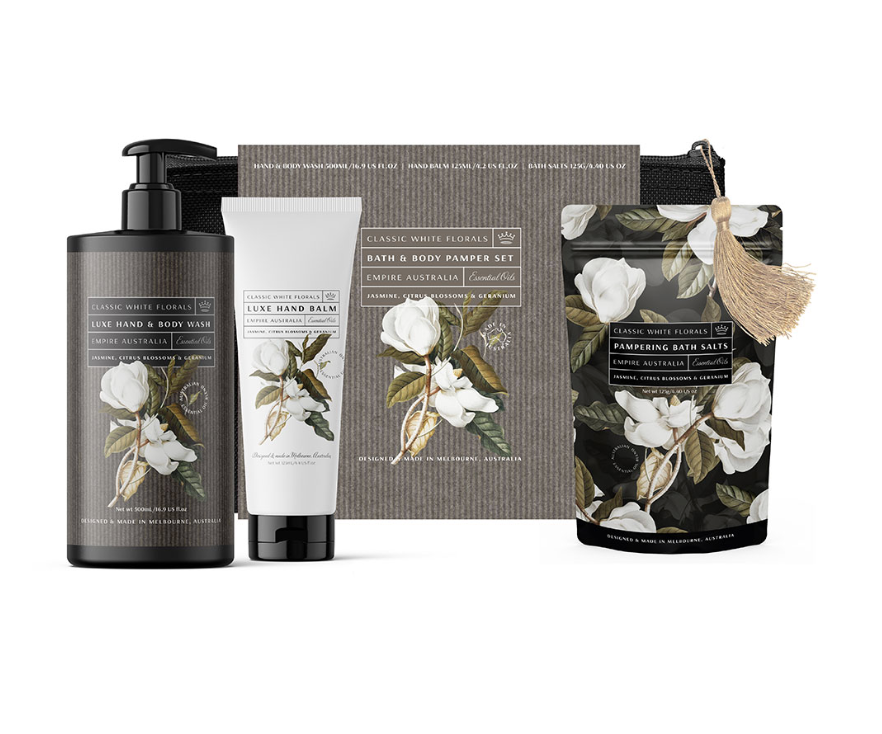 Classic White Florals Gift Set