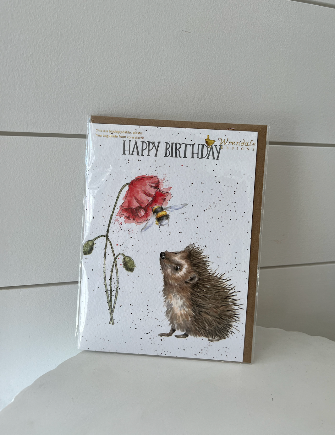 Card - "Happy Birthday" Hedgehog