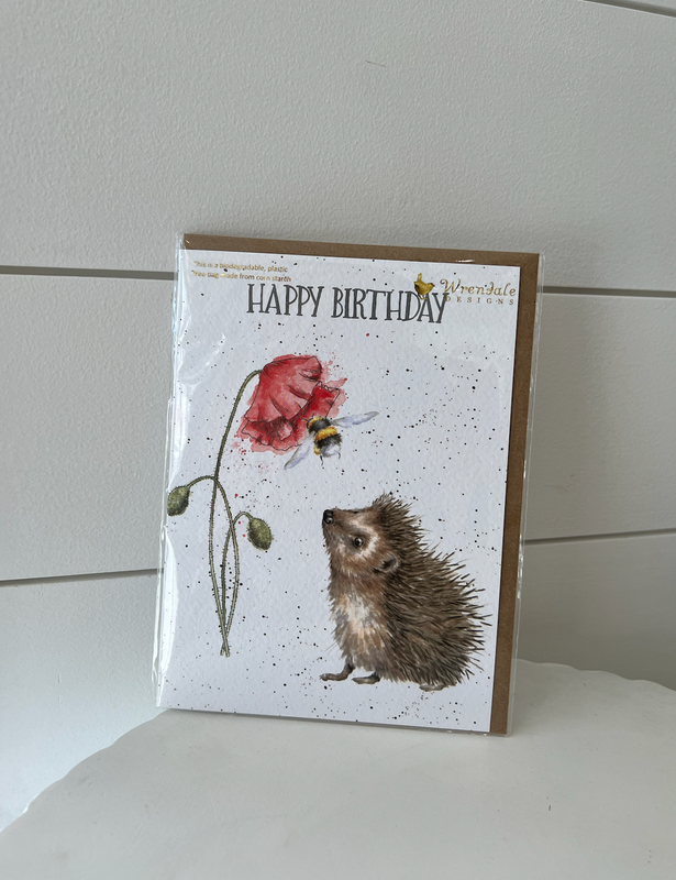 Card - "Happy Birthday" Hedgehog