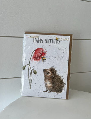 Card - "Happy Birthday" Hedgehog