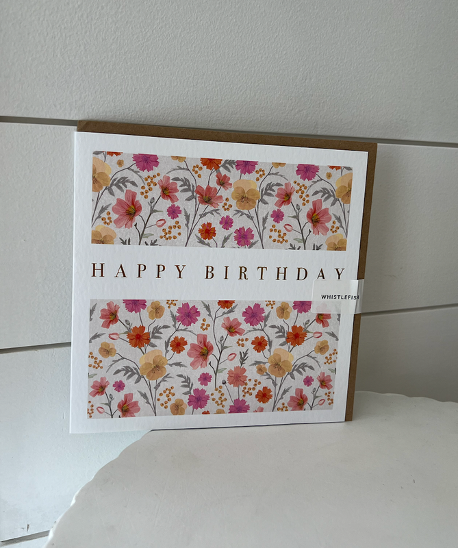 Card - " Happy Birthday" Spring Flower Mix