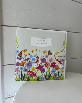 Card - "Happy Birthday" Meadow Mix