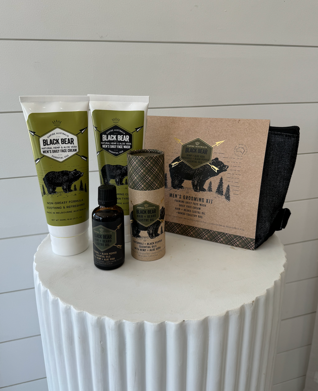 Mens Grooming Kit - Hemp and Patchouli