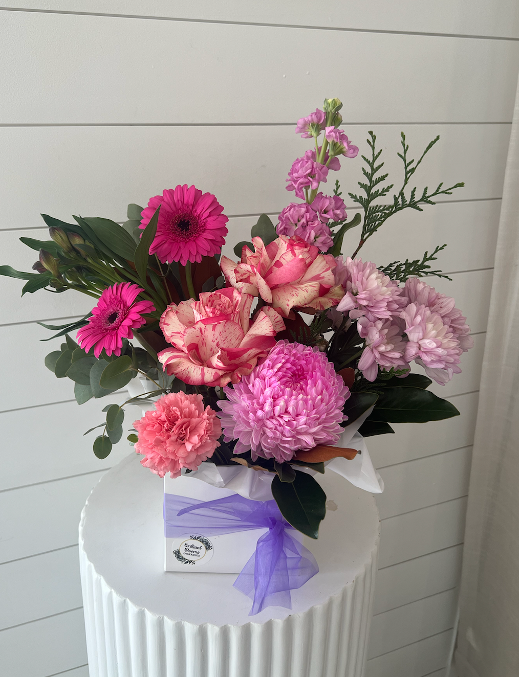 Pink & Purple Box Arrangement - Mother's Day