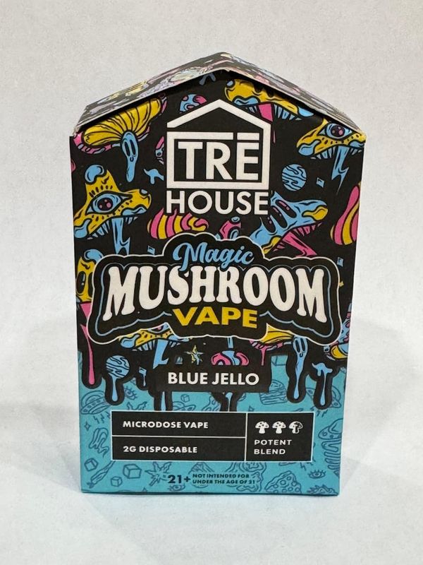 Tre House 2 G Disposable Mushroom Vape, Flavor: Blue Jello