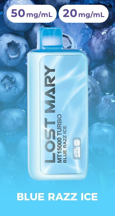 Lost Mary Mt 15K, Flavor: Blue Razz Ice