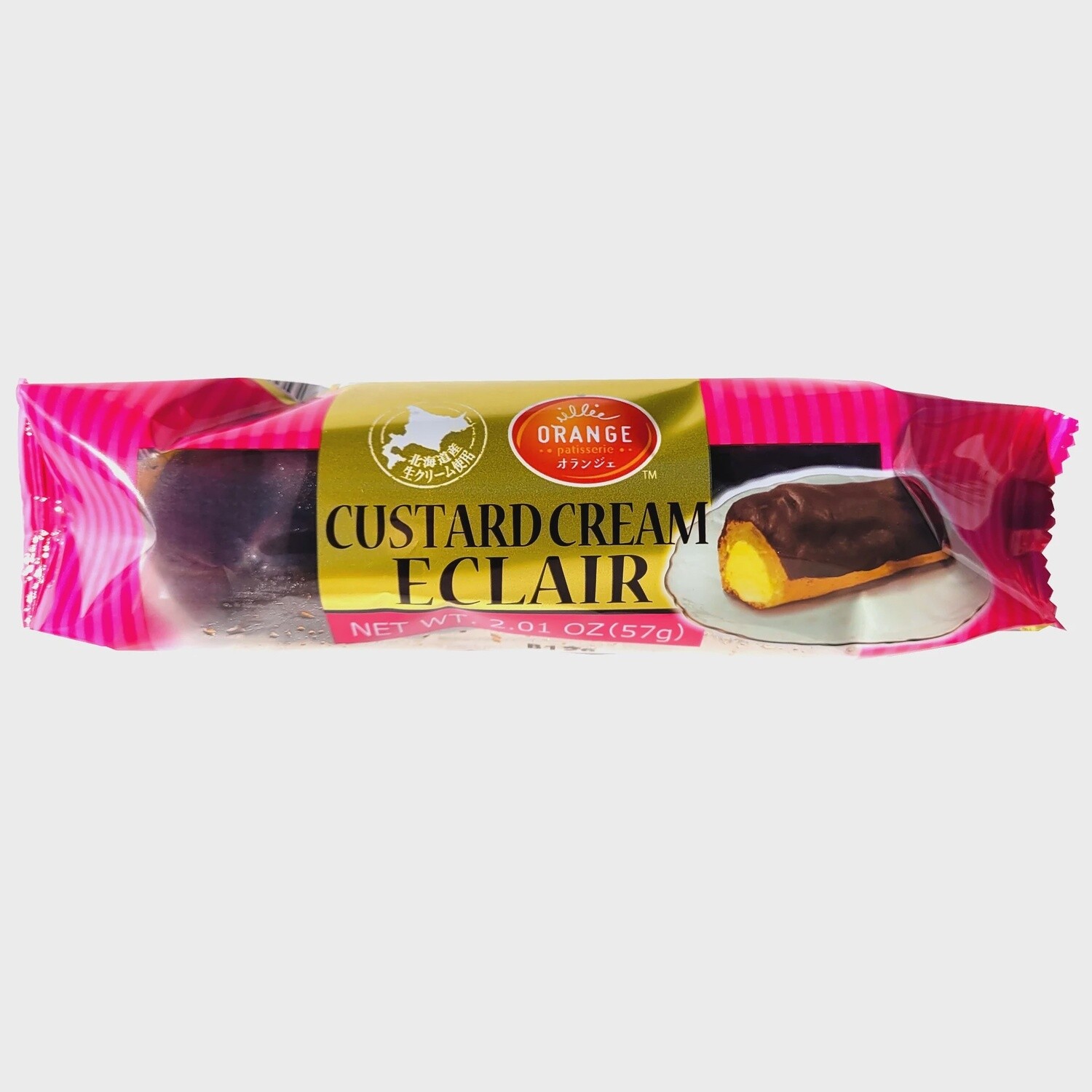 ORANGE CUSTARD CREAM ECLAIR