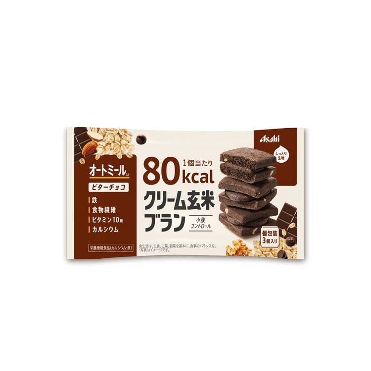ASAHI CREAM GENMAI BRAN BITTER CHOCO