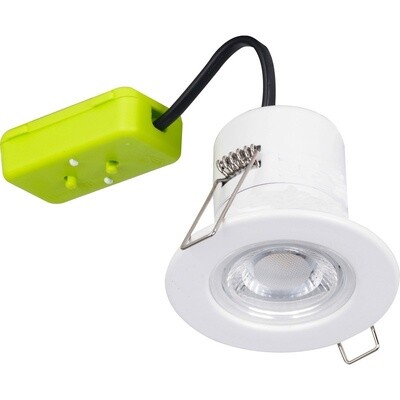 LUCECO F-ECO FIXED FIRE RATED LED DOWNLIGHT WHITE 5W 450LM