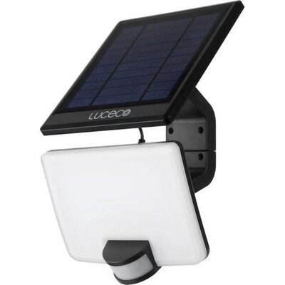 Solar Guardian Black IP54 11W 1500lm 4000K PIR Photocell Floodlight