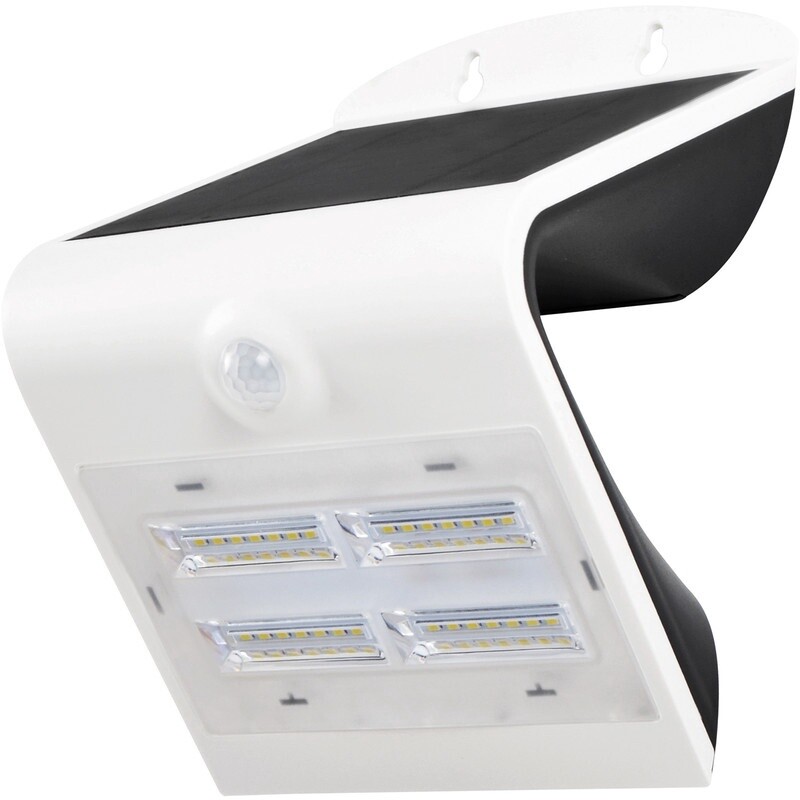 Luceco SOLAR Guardian 3.2W PIR Wall Light IP44 White 400lm