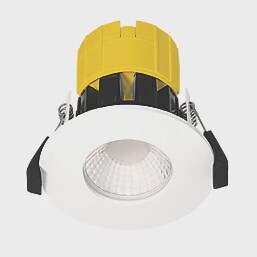 LUCECO DIM2WARM FTYPE FIXED FIRE RATED LED DOWNLIGHT WHITE 6W 460LM