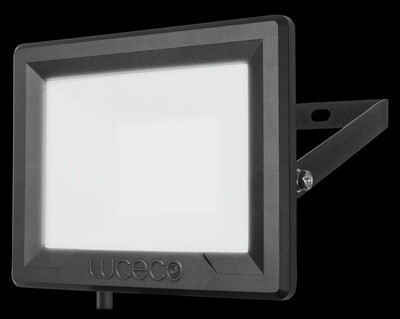 Luceco EFLD10B40 10W 4000K IP65 Slimline Non-PIR Floodlight Black