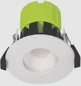 LUCECO FTYPE FIXED FIRE RATED LED DOWNLIGHT WHITE 6W 600LM