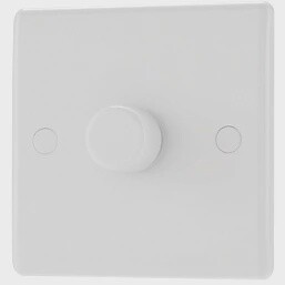 BRITISH GENERAL 800 SERIES 1-GANG 2-WAY LED DIMMER SWITCH WHITE