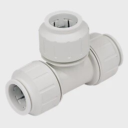 SPEEDFIT PLASTIC PUSH-FIT EQUAL TEE 22MM (12900)