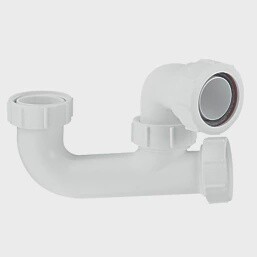 SM10 BATH TRAP WHITE 40MM