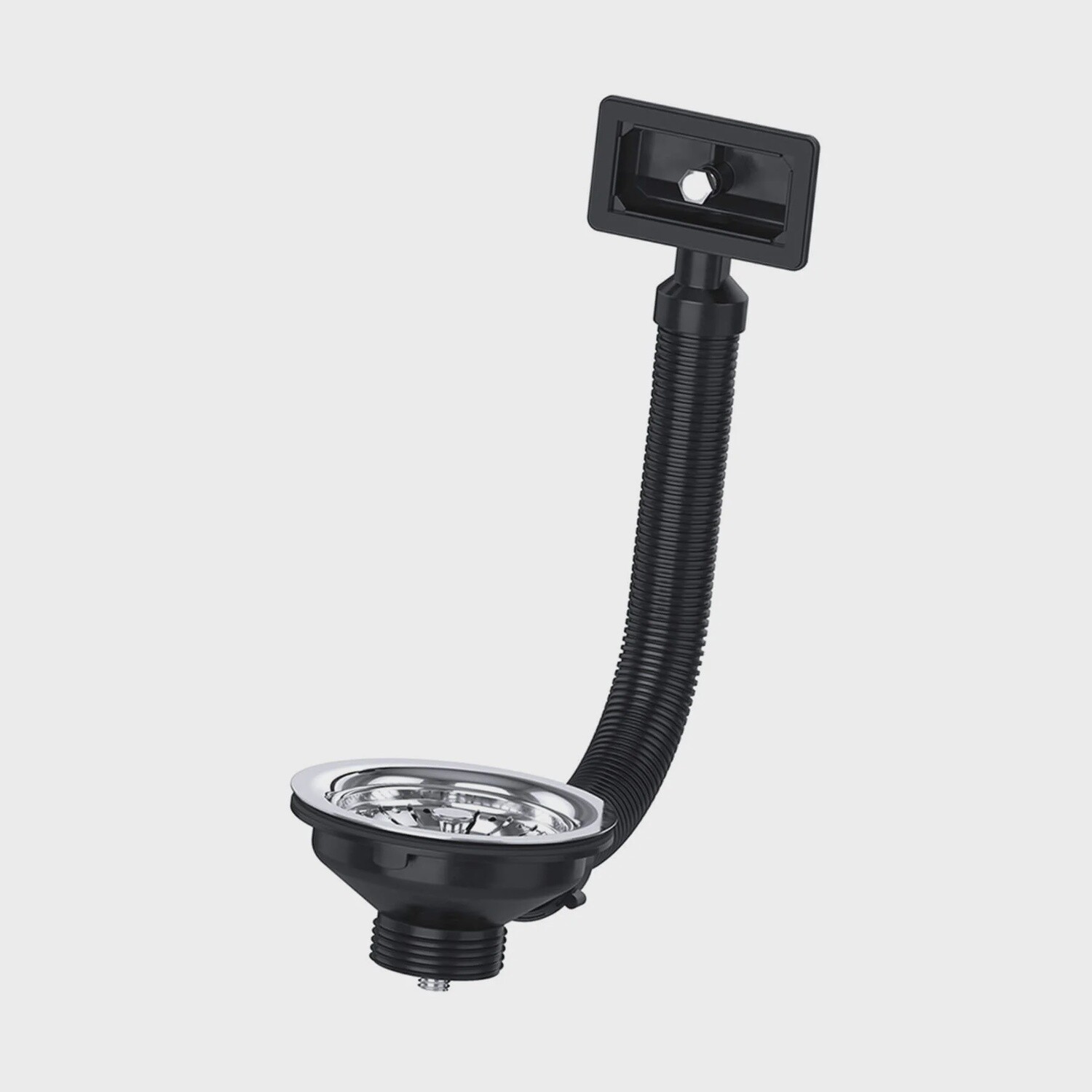 Viva 114mm Basket Strainer Waste With Square Overflow PP0010/S