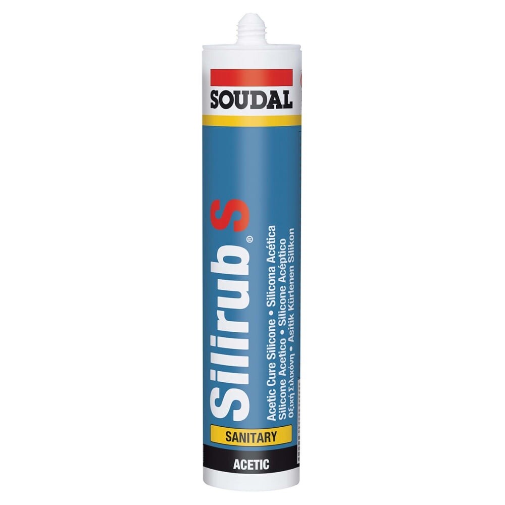 Soudal Silirub S Sanitary Silicone - 300ml - White